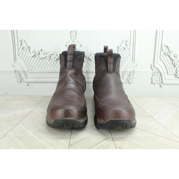 LL Bean Brown Leather Rugged Traverse Insulated Chelsea Trail Boots 11 M - Picture 4 of 10